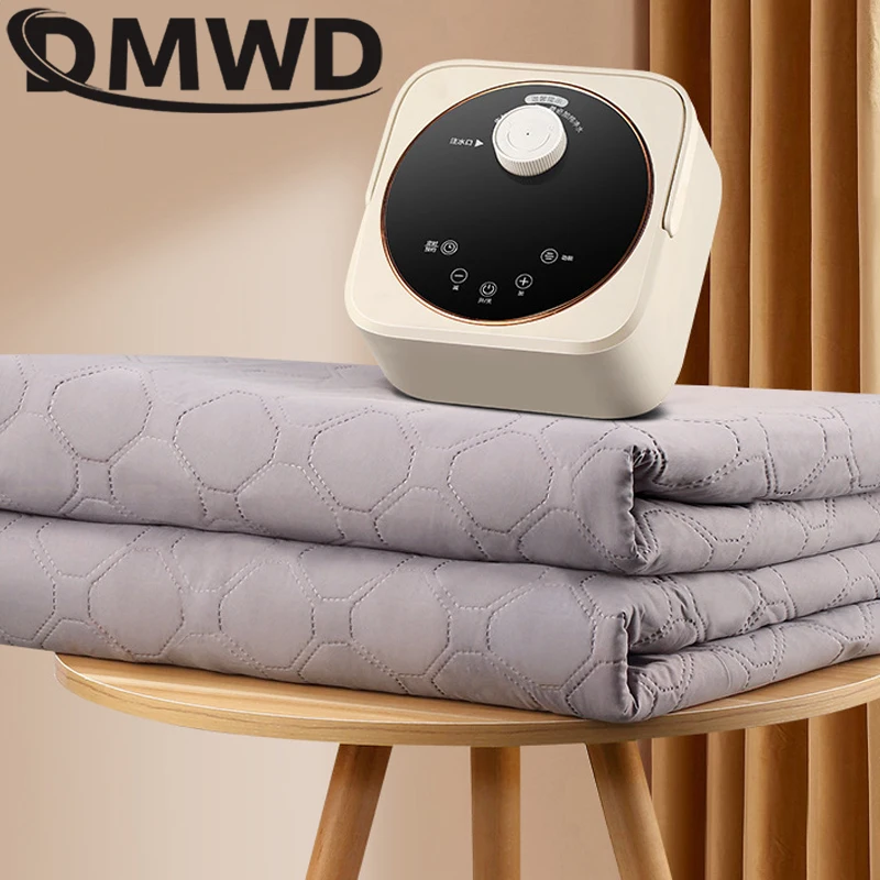 DMWD Water Circulation Heating Mattress Double Body Electric Blanket Mattress Water Heating Thermostat Warmer Winter Heater 4
