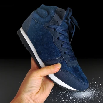 الشتاء الدافئة زوجين التمهيد عالية أعلى يندبروف الباردة والدليل على الثلوج الأحذية المضادة للانزلاق خفيفة الوزن أفخم الدانتيل يصل منصة عارضة أحذية قصيرة 2