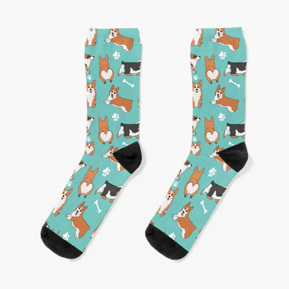 

Corgi Pattern Socks Soccer new in's Men Socks Luxury Brand Women's