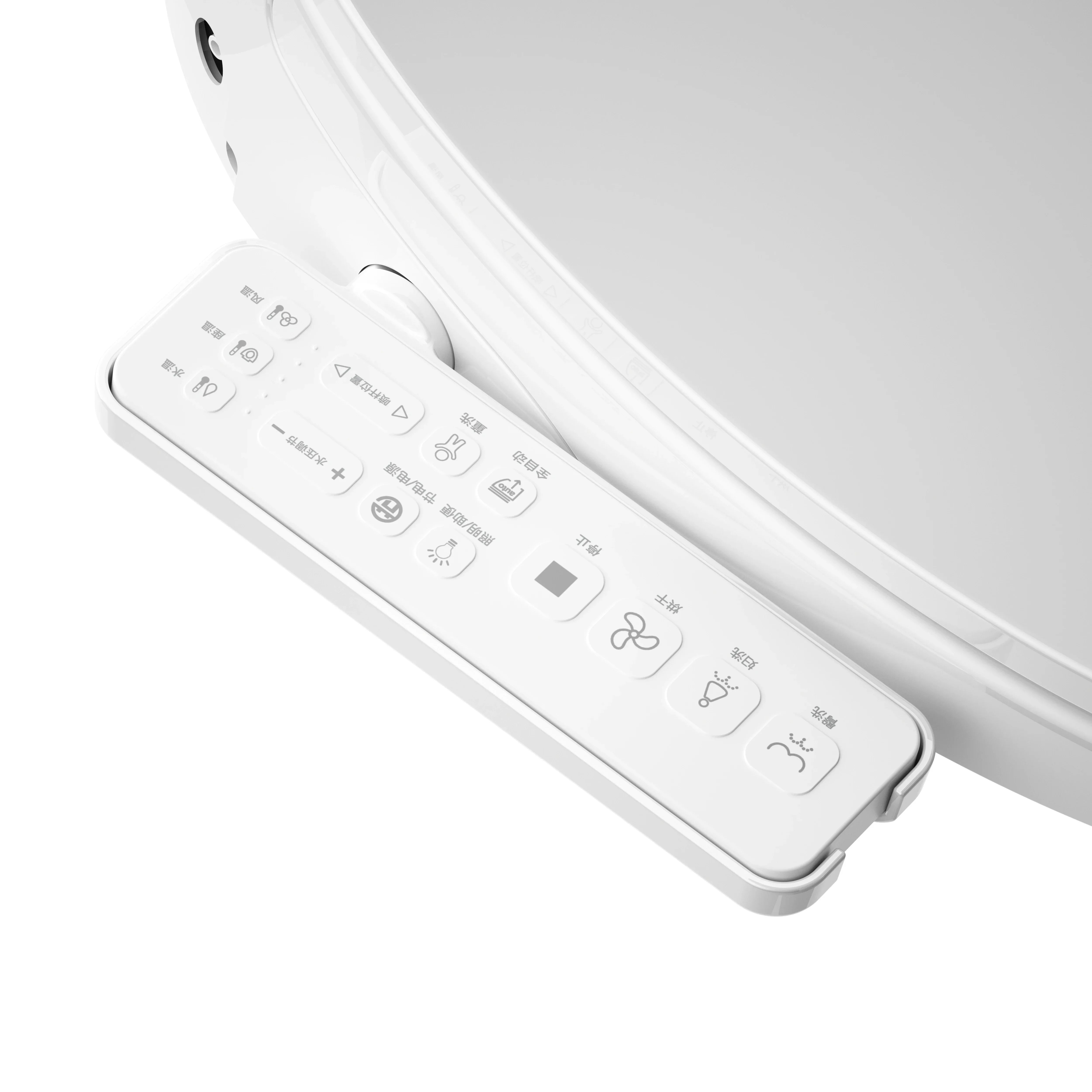 FOHEEL D Shape Smart Toilet Cover Seat Auto Open Intelligent Lid