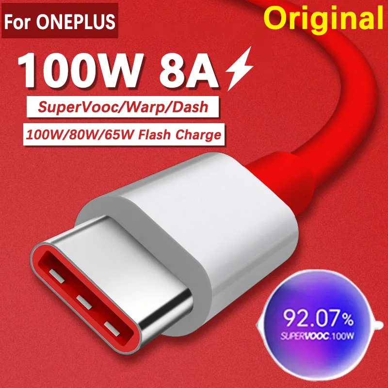 Caricatore Rapido 100W IMangoo Con Cavo USB C 1M 8A - SUPERVOOC Per OPPO Reno, OnePlus, Realme
