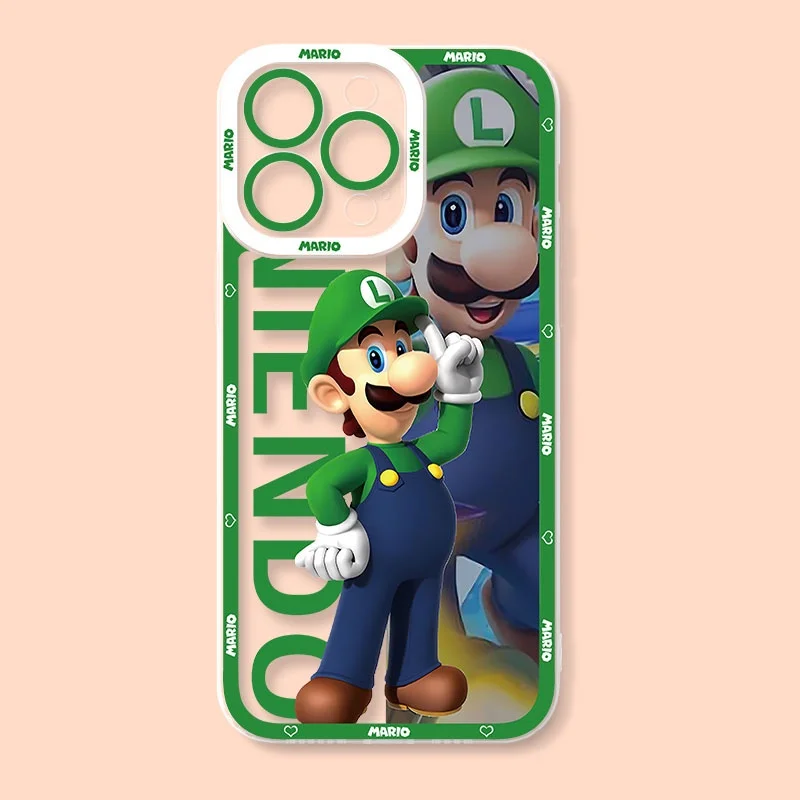 thumbnail image 1 of Funda de juego de Super Mario Bros para Iphone, Funda de silicona transparente para Iphone 15 Pro Max, 16, 11, 14, 13, 12, X, XS, XR, 7, 8 Plus, 1 of 5