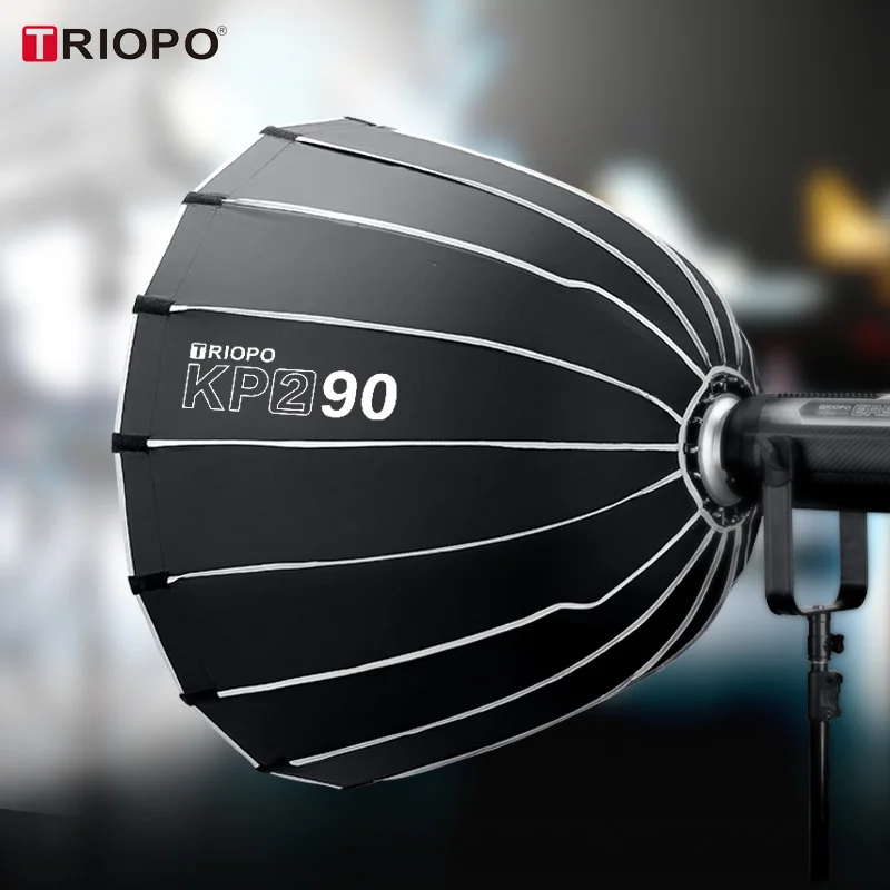 

Складной софтбокс Triopo Hexadecagon 60 см/70 см, быстросъемный параболический глубокий софтбокс с сеткой для крепления Bowens elчтобы Profoto