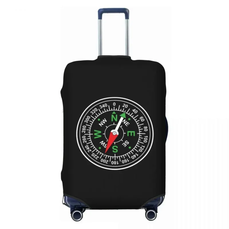 

Nautical Camping Adventure Compass Travel Luggage Cover Elastic Suitcase Cover Protector Fit 18-32 Inch