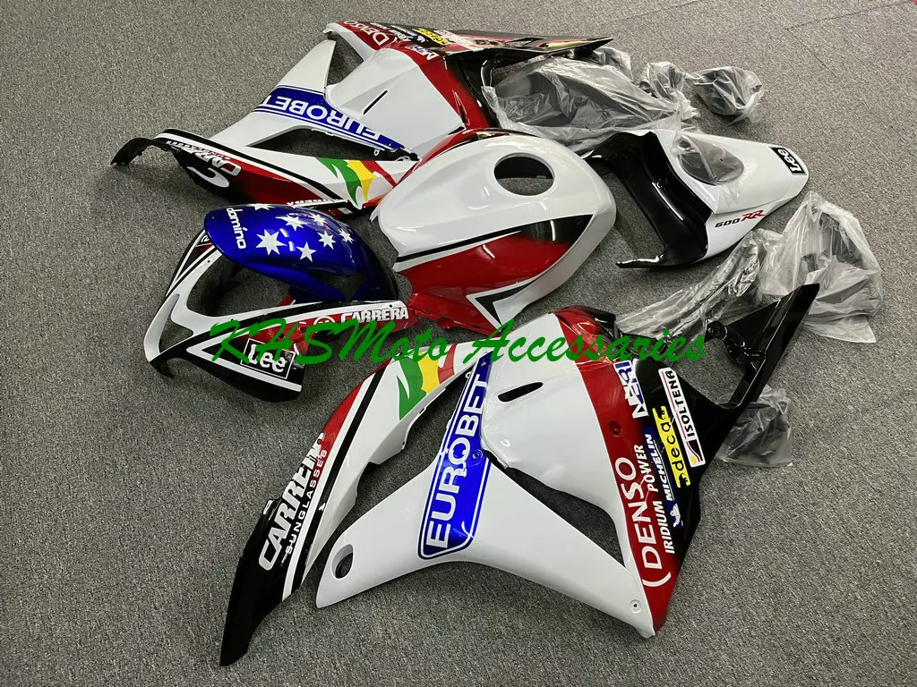 혼다 CBR600RR F5 09-12 CBR 600RR 2009 2010 2011 2012 주입, 레드 화이트 블랙 차체 세트, 오토바이 액세서리