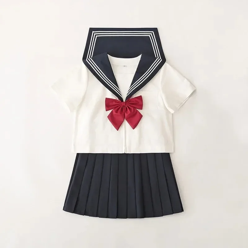 College Style School Uniform Suit Basic Japanese Orthodox Jk Uniform Dress Konyu Class Long-sleeved Sailor japanese school uniform