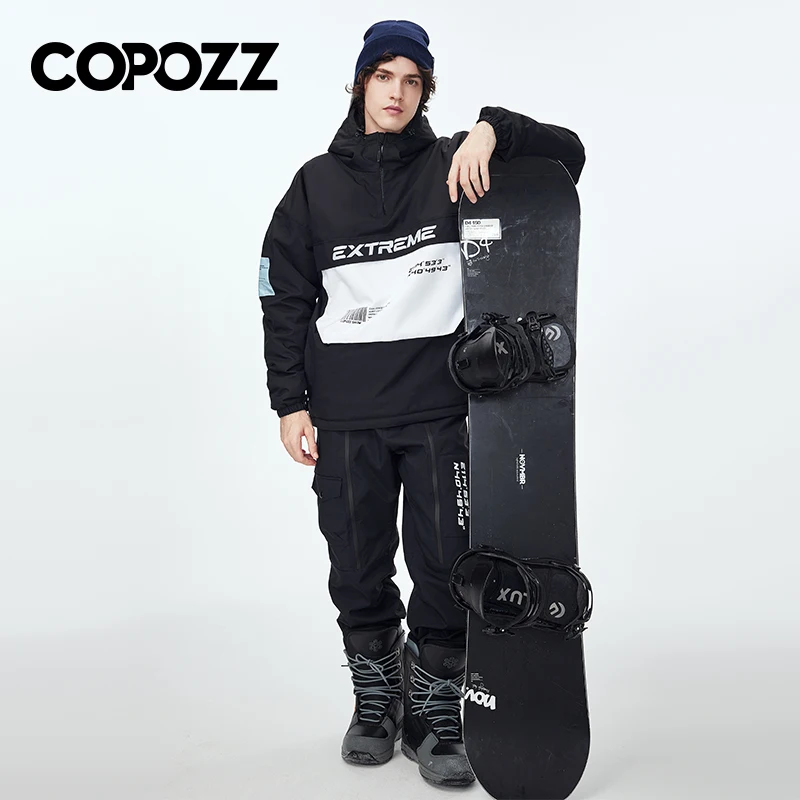 COPOZZ Winter Ski Jacket For Men Women Warm Waterproof Ski Jacket Outdoor Snowboard Wear Ski Pants Windproof Ski Coat Snow Outfi