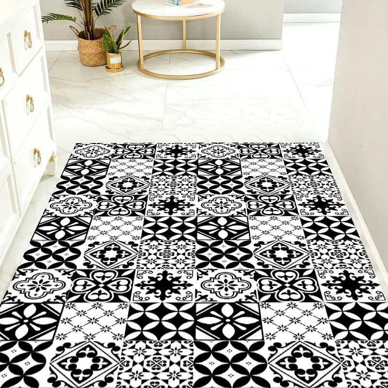 Thicken Bathroom Kitchen Non Slip Floor Tile Sticker Self Adhesive Wallpaper Waterproof Bedroom Living Room Vinyl Floor Stickers