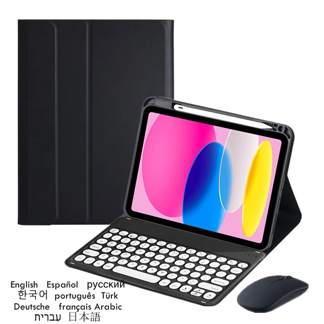 Funda for Xiaomi Pad 5 Keyboard Case for Mi Pad 5 Pro Teclado Russian  Spanish Arabic French Hebrew Korean Portuguese Keyboard - AliExpress