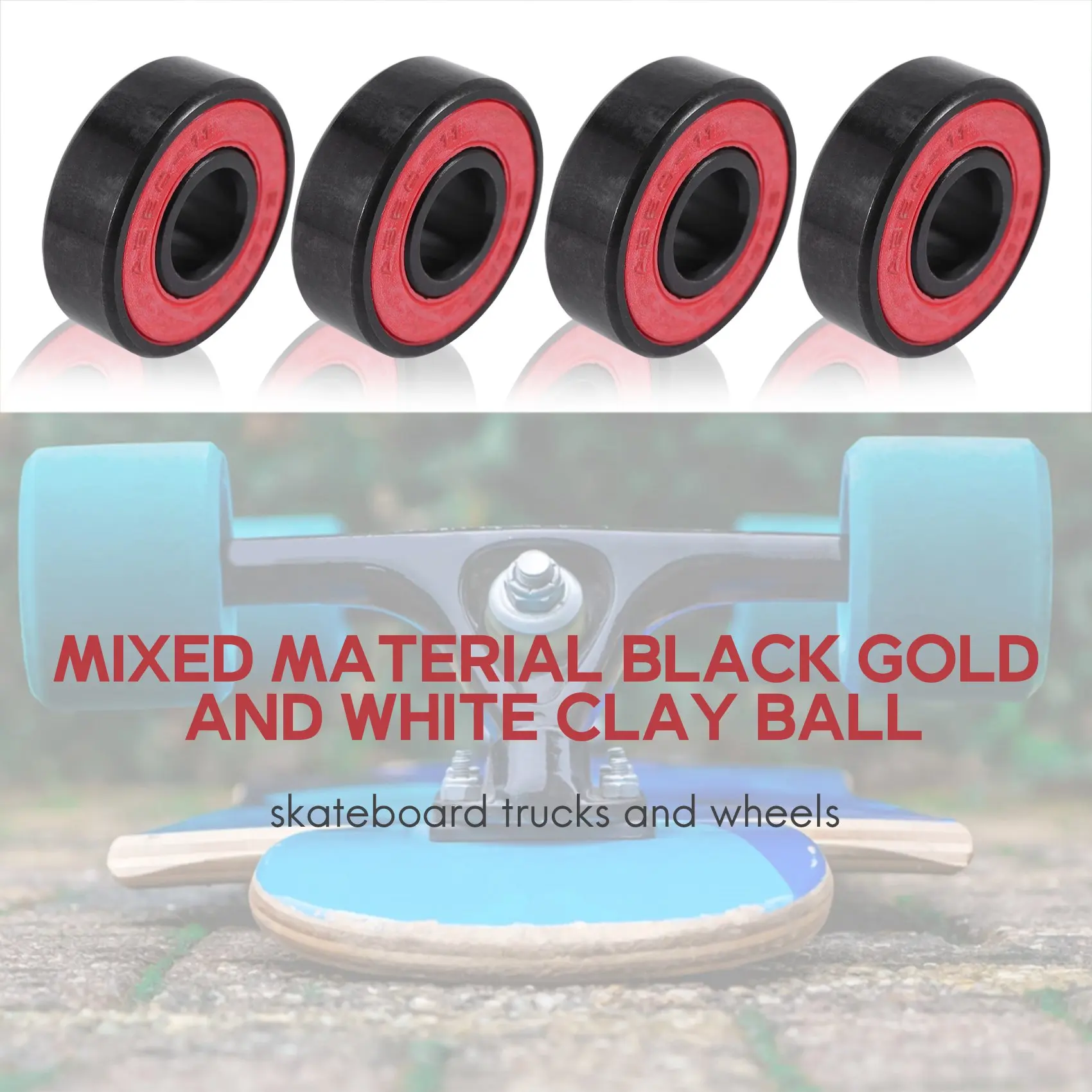 

8 Pcs Ceramic Bearings High Speed Wear Resistant for Skate Skateboard Wheel