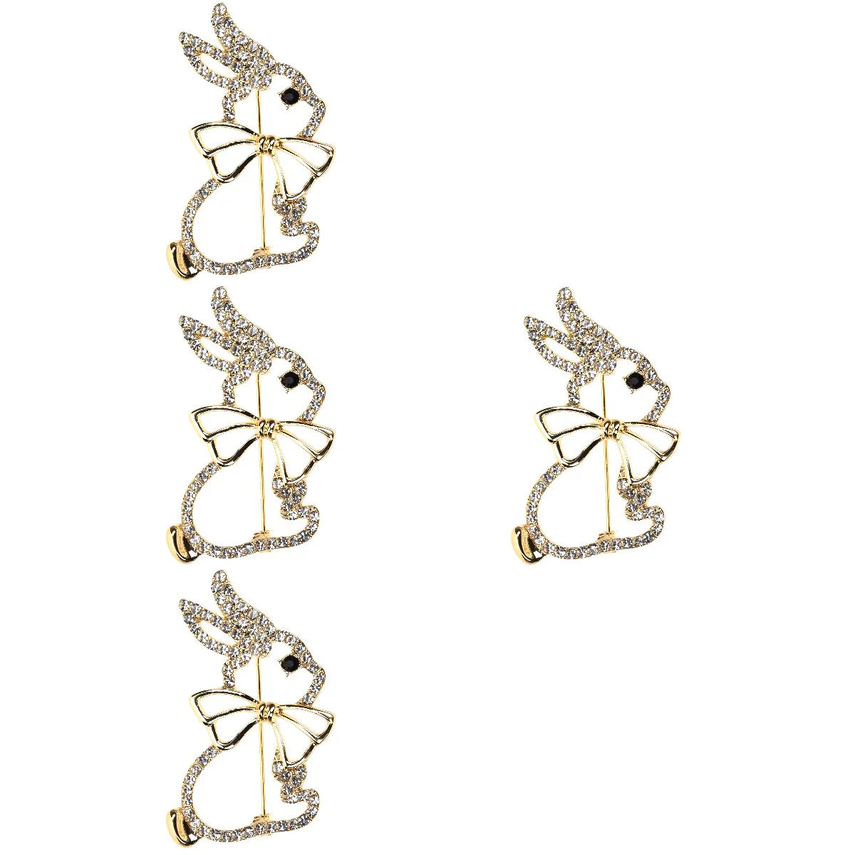 

8 Pcs Woman Sweater Bunny Brooch Women Brooches Jewelry Gift Jacket Lovely Decorative Pin Alloy Women's