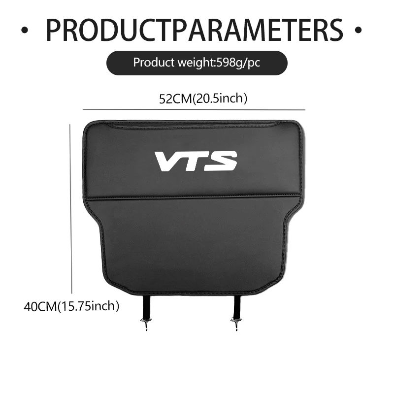 시트로엥 네모 피카소 VTS Xsara C1 C2 C3 C4 C4L 점퍼 네모용 차량 뒷좌석 어린이용 발차기 방지 매트 수납 가방