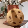 Cookies Pillow Round Chocolate Chip Cookie Throw Pillow Stuffed Plush Toy Pillow Living Room Bedroom Bedside Nap Soft Cushion 3