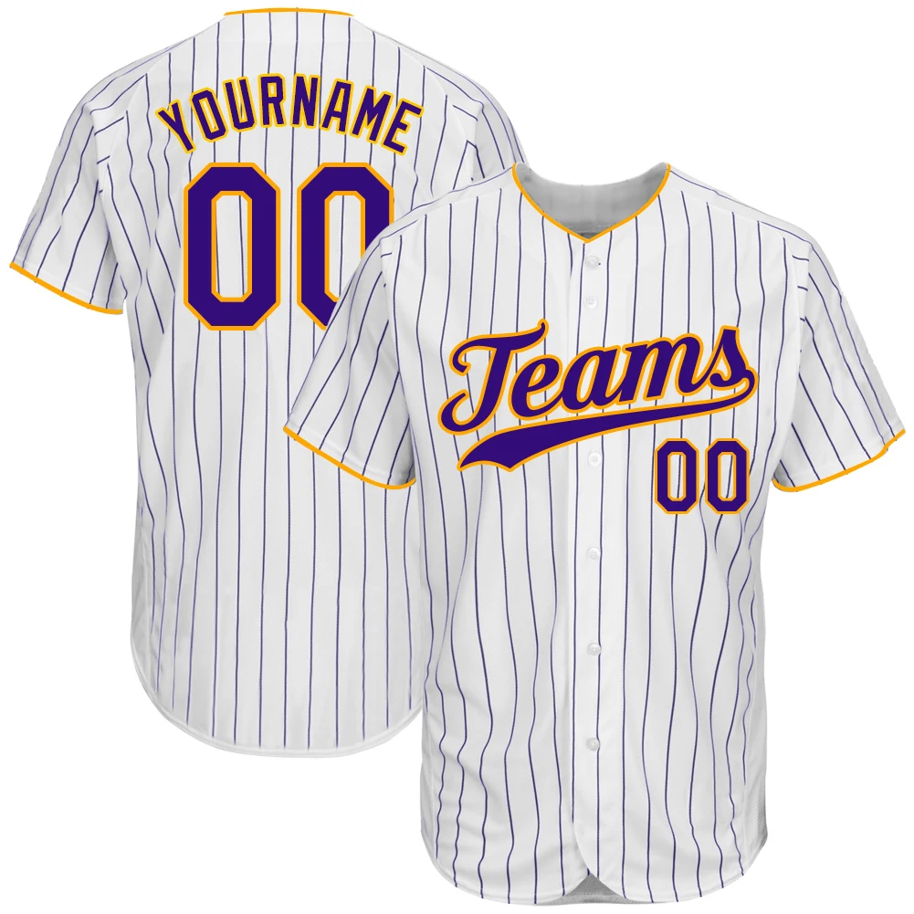 Baseball Shirts Baseball Team Club League Jersey Print Softball Uniform Striped Shirt Men/Women/Kids