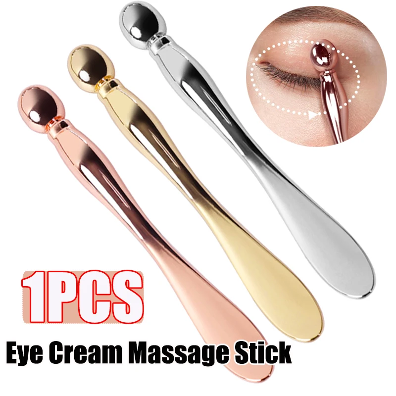 Face Eye Massage Stick Anti Wrinkle Dark Circles Facial Lifting Eye Cream Applicator Mixing Spatulas Scoop Skin Care Beauty Tool free shipping 10pcs mini natural bamboo cosmetics spatulas mask cream spoon mixing makeup tool for beauty eye cream engrave logo