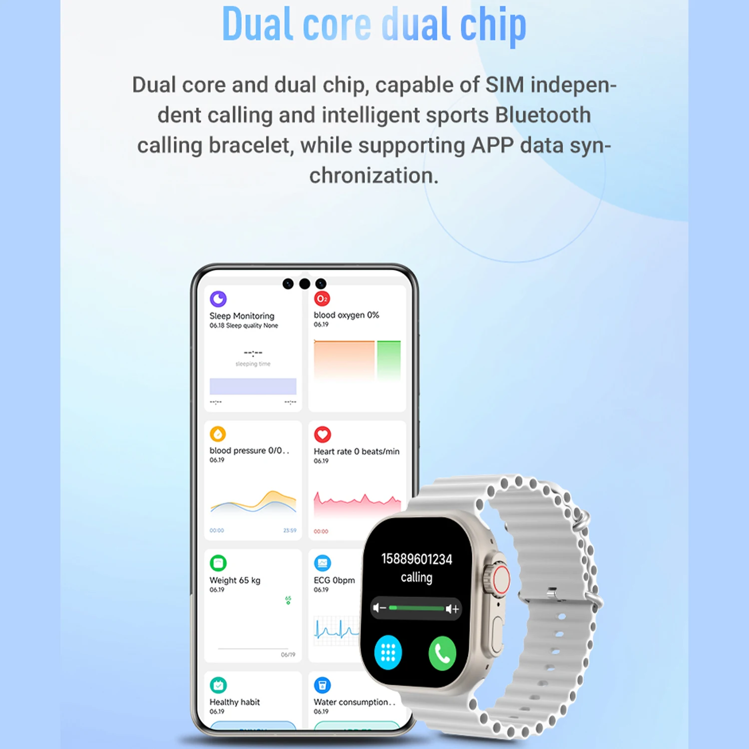 Smartwatch Support SIM Card Cellular Network Sports Mode 4G T83pro APP Bluetooth Connection Earphones Smartwatch For IOS Android 2