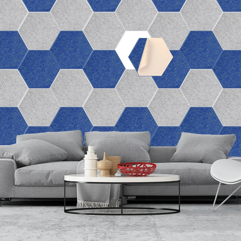 Paneles acústicos hexagonales Paneles de pared insonorizados Panel de  absorción de insonorización Compatible con estudio de grabación YONGSHENG  8390614876569