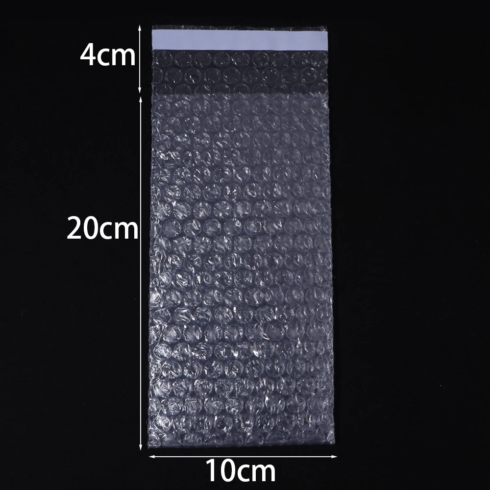 10-50pcs/lot Clear Self-adhesive Double Sided Bubble Bags Packaging Pouches Jewelry Bead Small Accessories Shipping Packaging