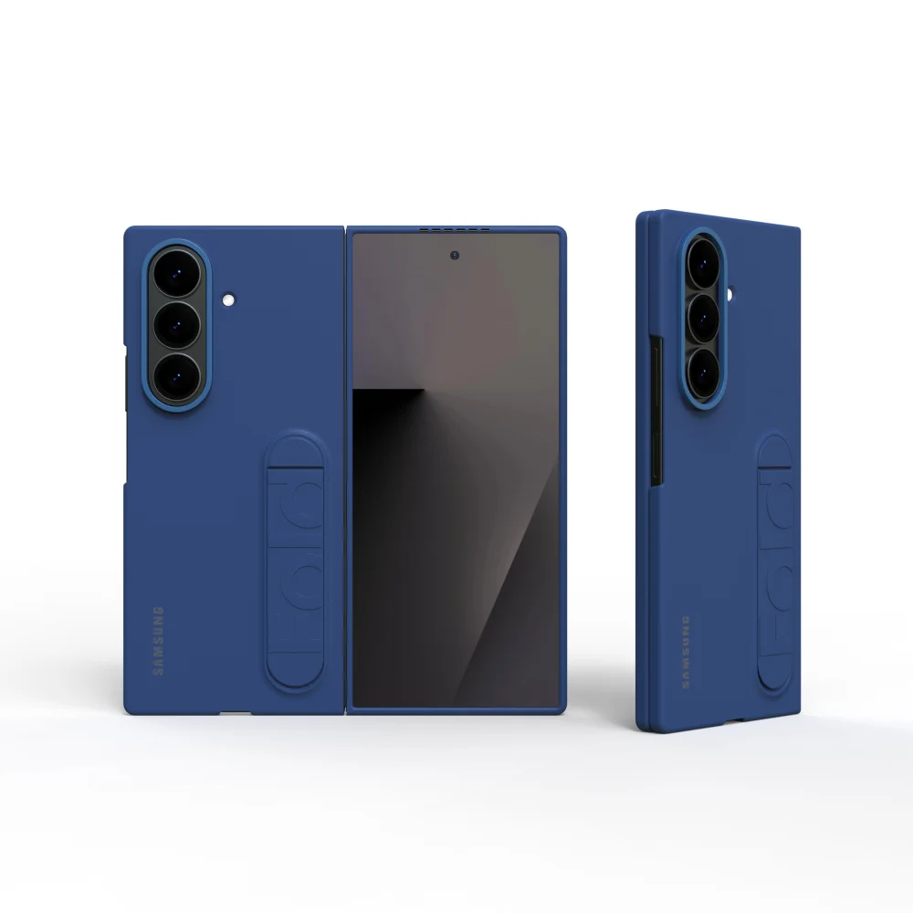 Standing Phone Case with Skin Feel Hard PC Bracket - Shockproof Protective Cover