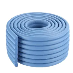 Baby Safety Edge Guard & Corner Protector Foam Cushion Strip (Blue - 20cm x 200cm)