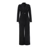 TWOTWINSTYLE Solid Two Piece Set For Women Lapel Long Sleeve Spliced Appliques Coat High Waist Wide Leg Pant Chic Sets Female 6