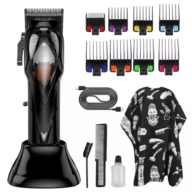 RESUXI 699 NEW Hair Clipper 10000RPM Microchipped Magnetic Motor Hair Clippers with 2500mah Battery Electric Usb Stainless Steel palo 2500mah en el15 enel15 en el15 battery for nikon d500 d600 d610 d750 d800 d800e d810 d810a d7000 d7100 d7200