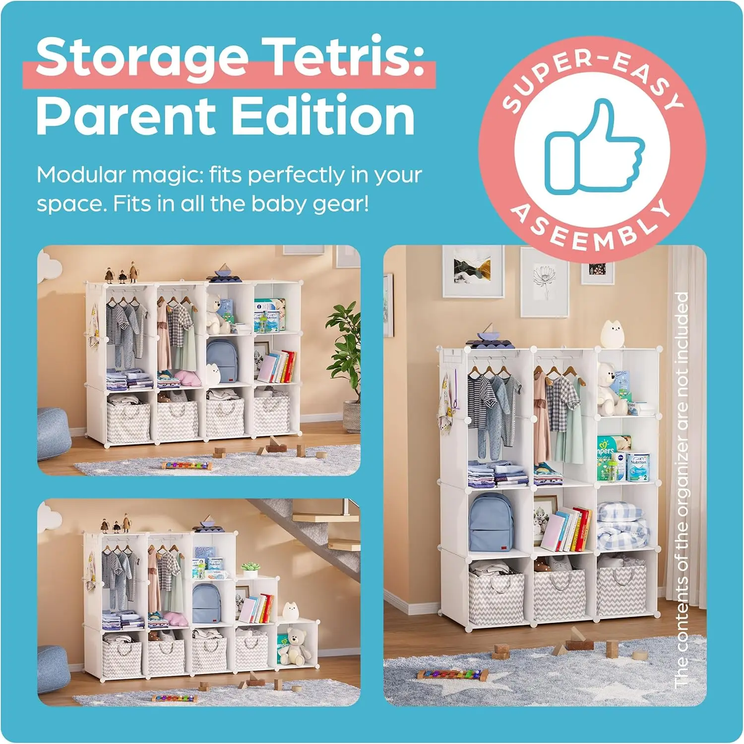 Durable Wardrobe for Closet  home organization and storage store bag closet organizador de ropa 5