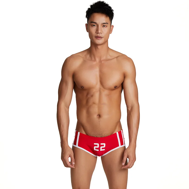 Swimming trunks nylon digital print trendy men's swimming trunks