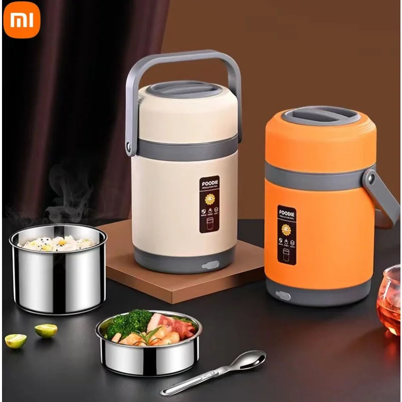 Xiaomi 2L Home USB Electric Heating Lunch Box Stainless Steel Heated
