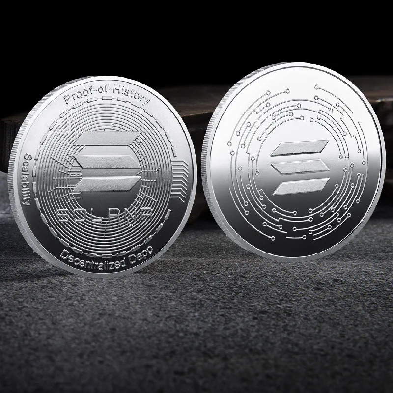 빛나는 금속의 Solana Coin: 암호화폐 수집의 세계로의 여정