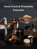 HomeWise Manual Spinning Espresso Maker Manual Pneumatic Air Pressure Integrated Coffee Machine or Electric Heating Type Maker 1