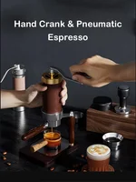 HomeWise Manual Spinning Espresso Maker Manual Pneumatic Air Pressure Integrated Coffee Machine or Electric Heating Type Maker 1