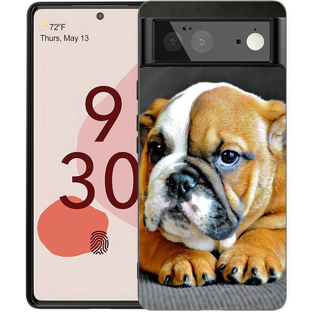 French Bulldog Dog Design Shockproof Silicone Phone Case Cover
