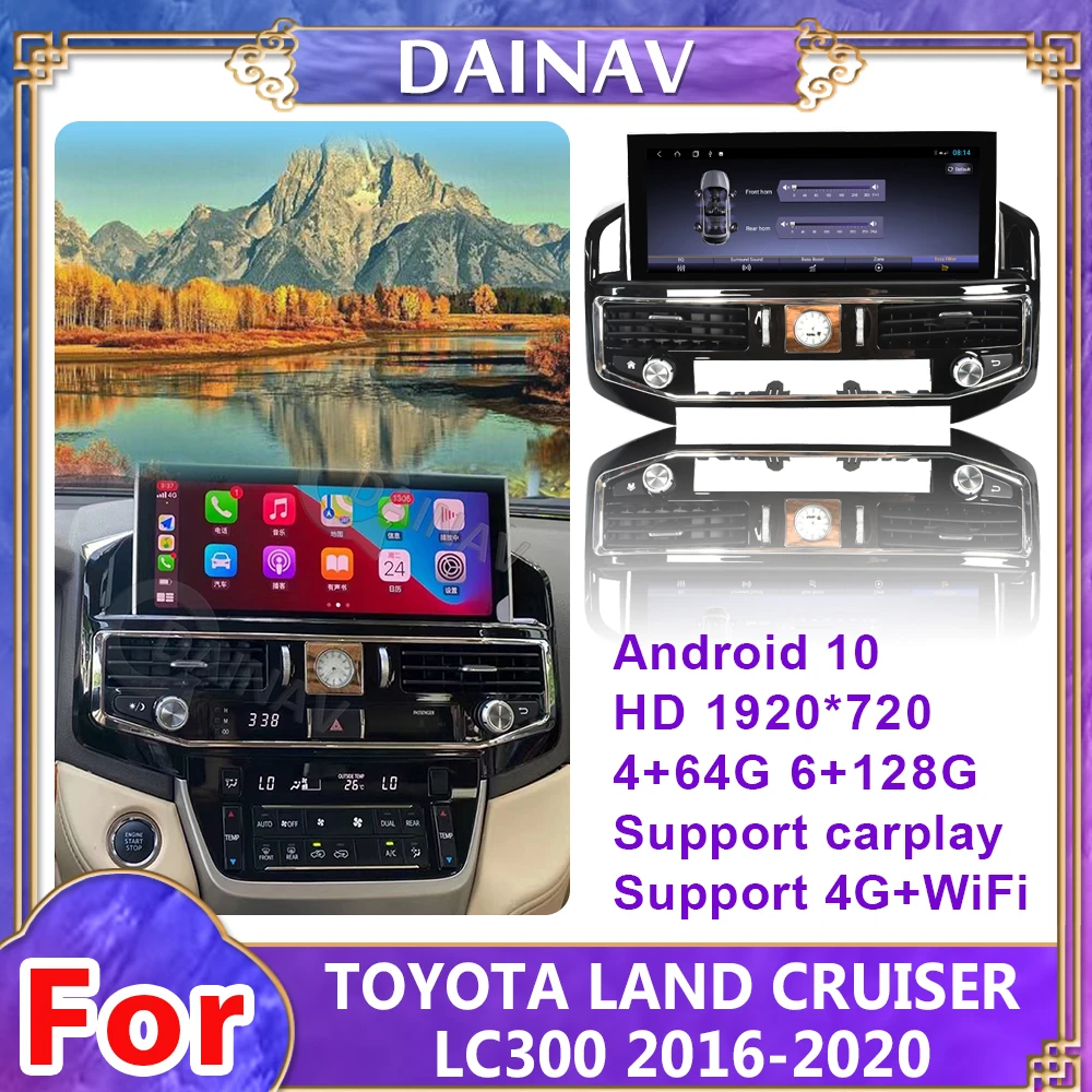 

12.3 inch Android For TOYOTA LAND CRUISER LC300 2016-2020 Radio Car Stereo 128GB Multimedia Player GPS Nagavition headunit