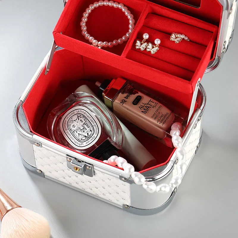 Aluminium make-up koffer met spiegel voor nagels_voghion.com