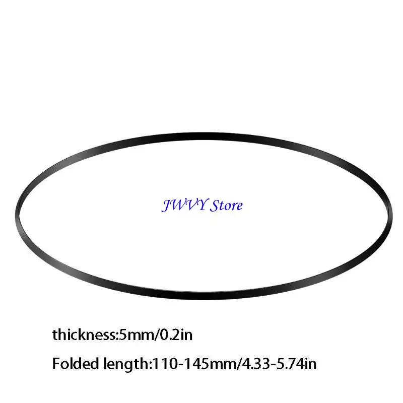 573A 플랫 드라이브 벨트 턴테이블 고무 벨트 비닐 레코드 플레이어 포노 110-145mm 플랫 드라이브 벨트 고무 벨트