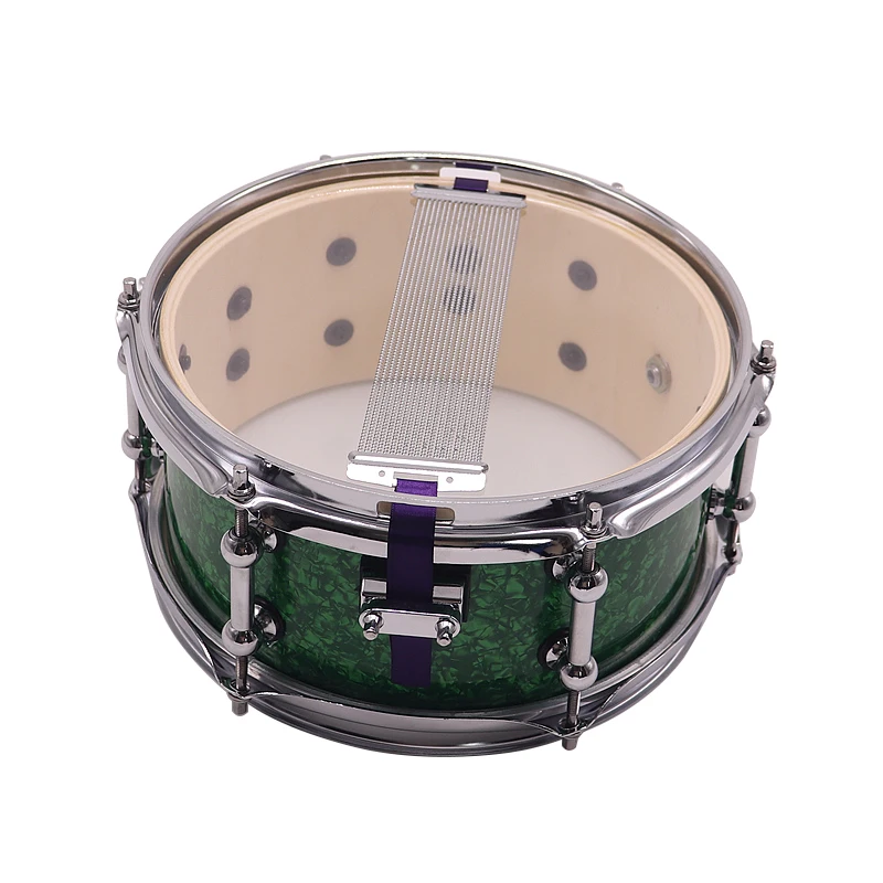 Snare Drum 10x5 Inch Birch wood Body Tom Drum Percussion Instrument Set Celluloid body