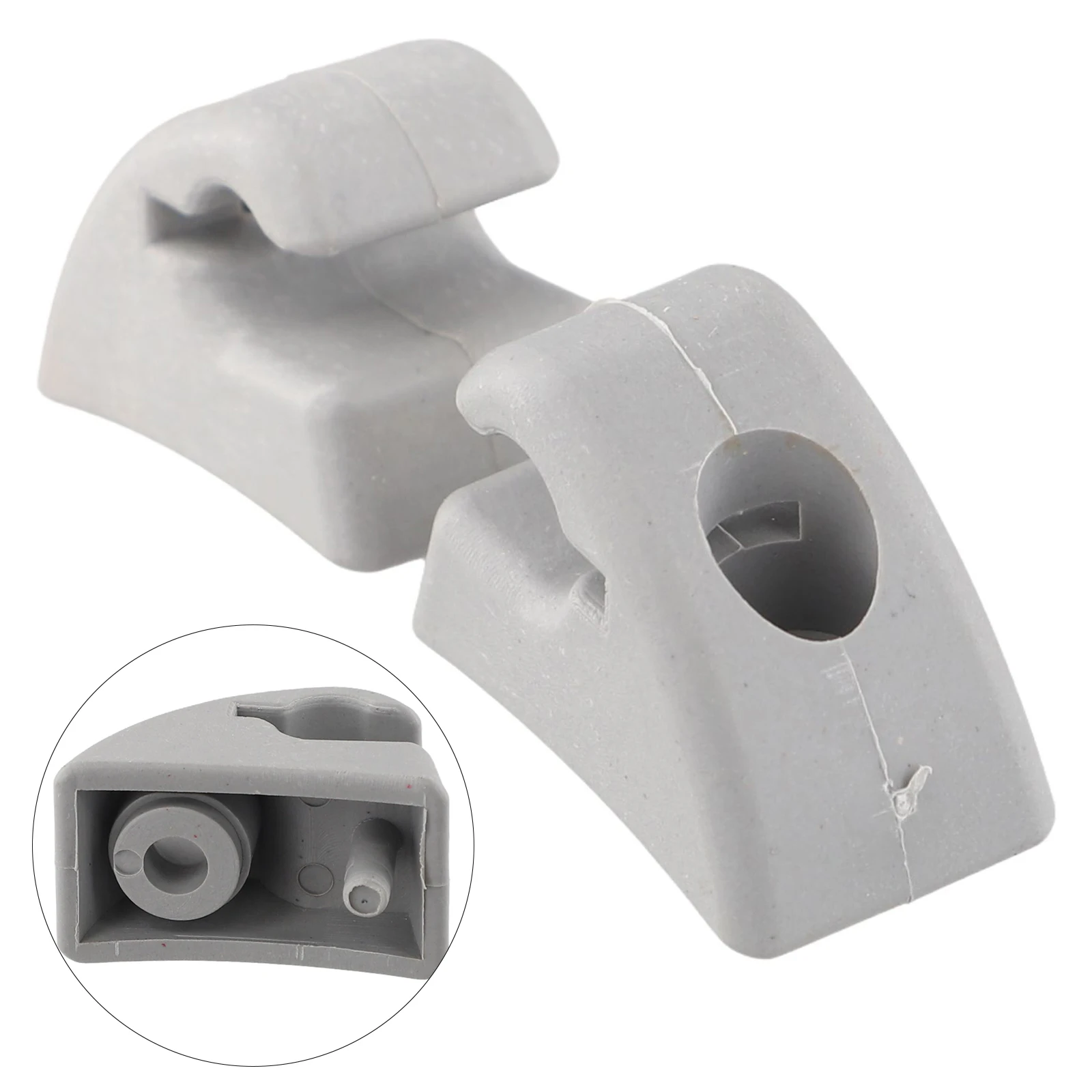 Brand New High Quality Car Buckles Clips Car Accessories 2Pcs Buckles Clips For CHERY QQ QQ3 Gray Plug-and-play