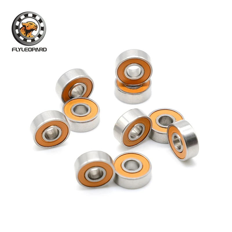 10pcs 낚시 릴 손잡이 베어링 4x7x2.5mm 스테인레스 스틸 하이브리드 세라믹 볼 베어링 ABEC-7 3x8x4 3x10x4 5x10x4 5x11x4 mm