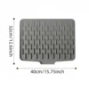 Silicone Drain Mat for Sink, Kitchen Fruit and Vegetable Dish Draining Drying Mat, Household Countertop Heat Insulation Mat 6