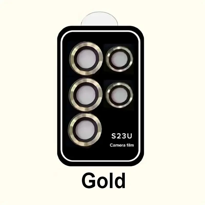 Premium Metal Camera Lens Glass Protectors with 9H Tempered Glass