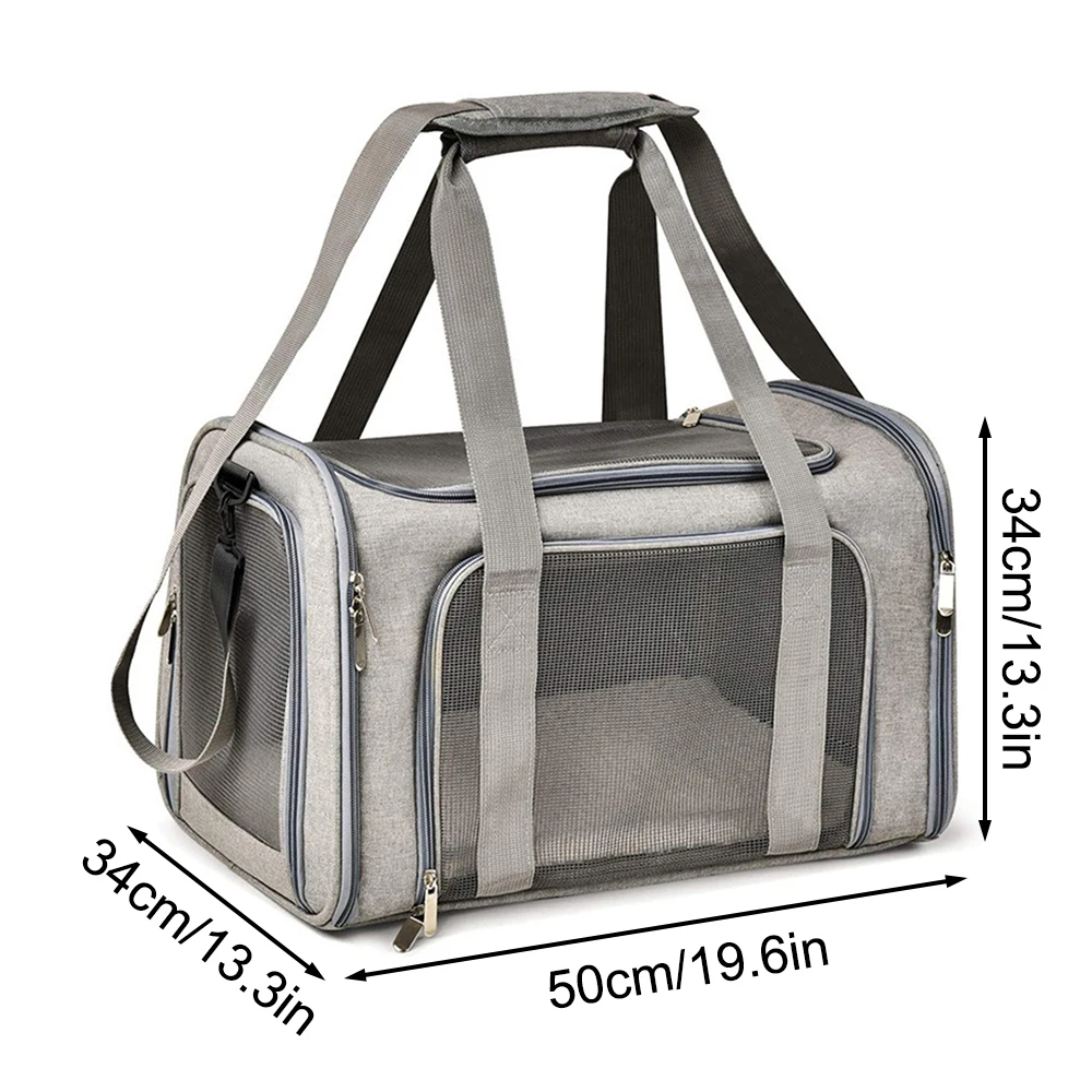 Collapsible Pet Carrier for Small Dogs & Cats – Travel Bag for Pets up to 15 lbs 6