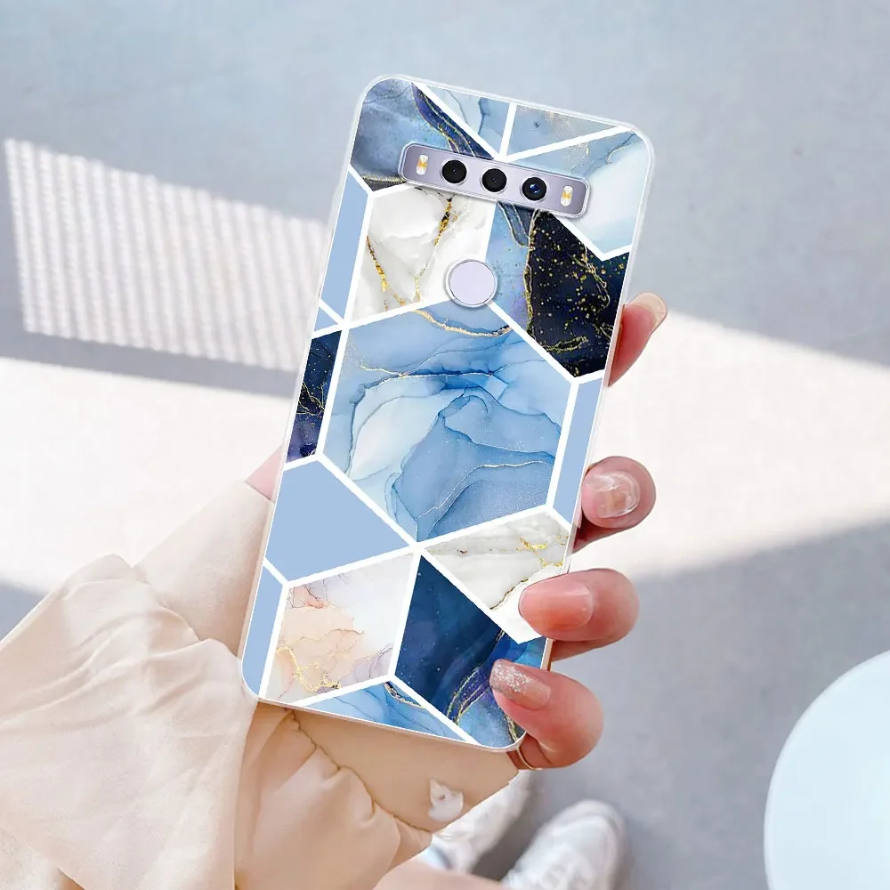 Stylish Clear Silicone Soft Shell Phone Case with Fashion Print Design
