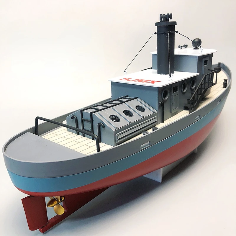 Tugboat Kit 308-level Jason Tugboat Assembly Model Remote Control Electric Boat Static Display Technology To Make Ship Model 4