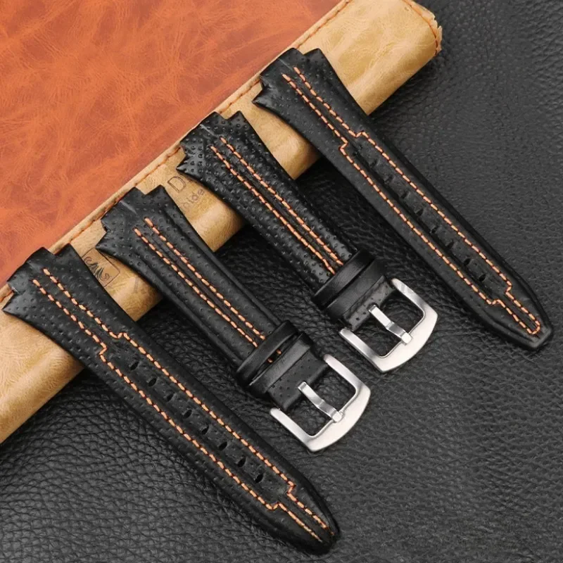 Genuine Leather Waterproof Sport Watch Strap - 15x27mm