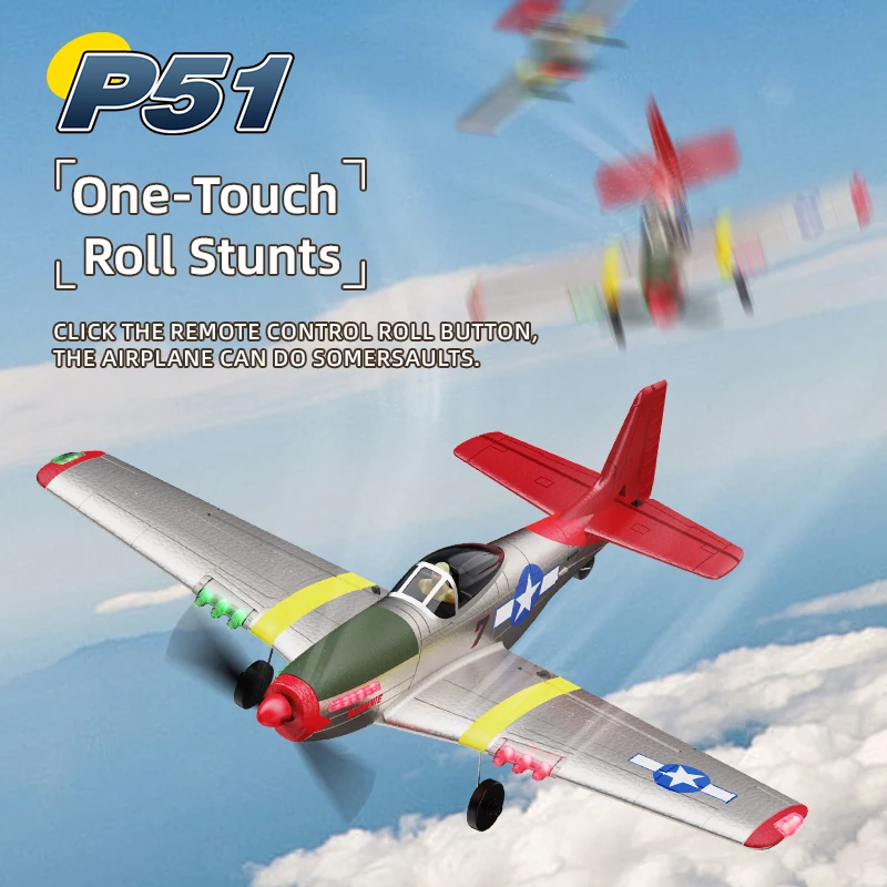 Vue rapprochée de l'avion RC télécommandé 2.4GHz montrant son design aérodynamique.