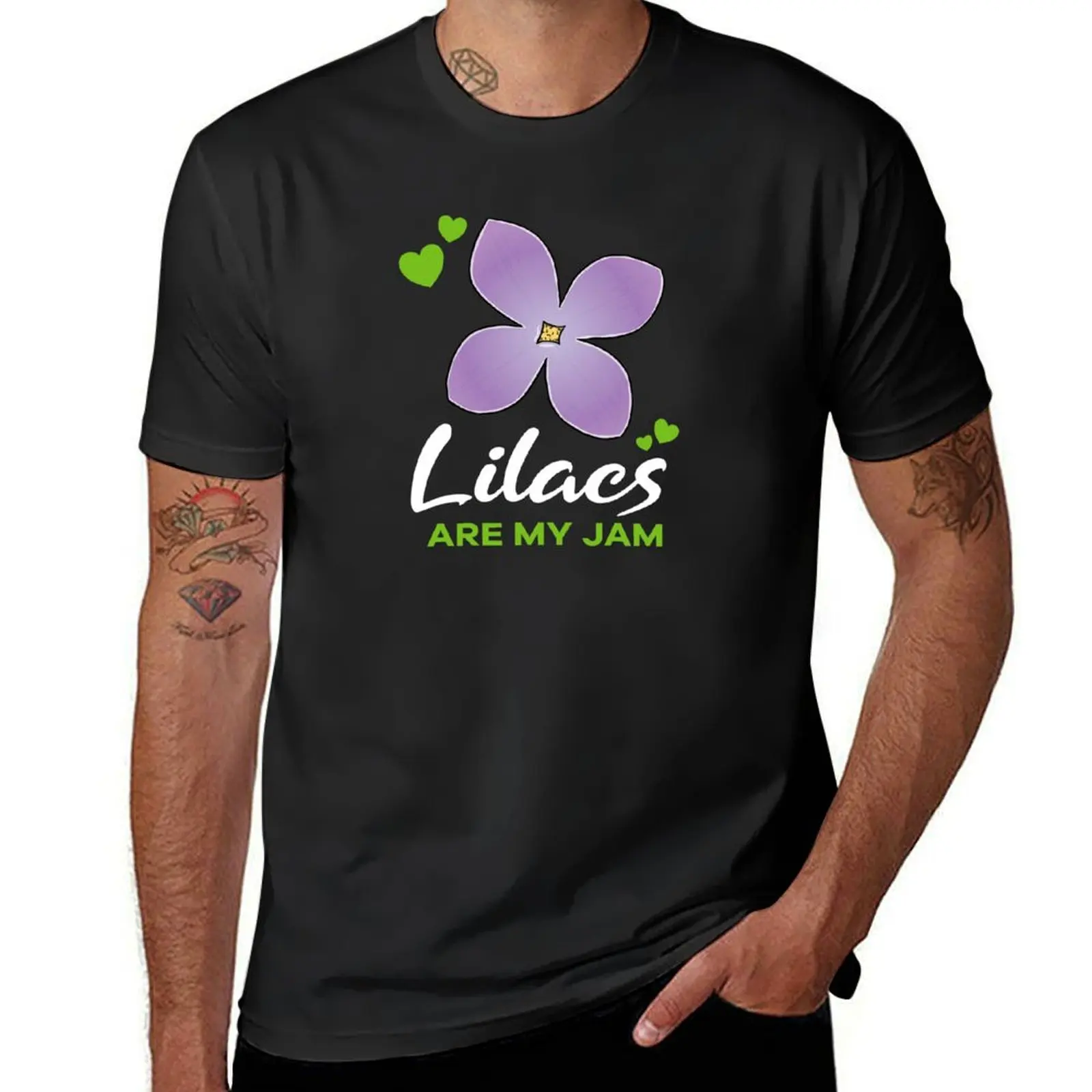 

Lilacs are my Jam flower T-Shirt sports fans Short sleeve tee new edition mens clothes