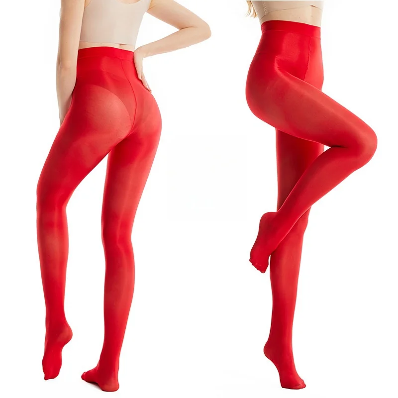 NEWJOINFUN 70D Elastic Oil Shiny Glossy Tights Women Sexy Thin Shaping Pantyhose Stockings Nightclub Party Hosiery Long Socks