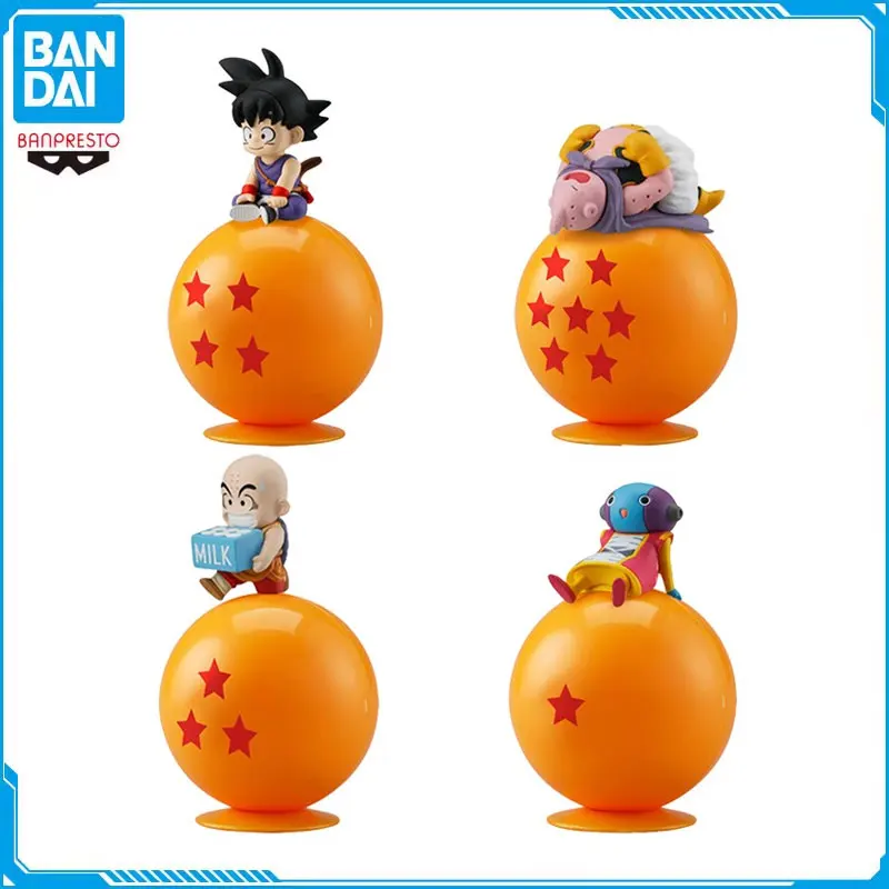 

Bandai Original Gashapon Dragon Ball Supe Majin Buu Sitting on The Ball Son Goku Action Figure Capsule Toys for Boys Kids Gifts