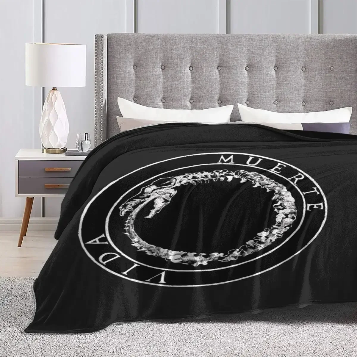 Disco Canserbero Flannel Blanket Death Music Album Warm Throw Blanket for Chair Sofa Bed Travel Funny Bedspread Sofa Bed Cover 4